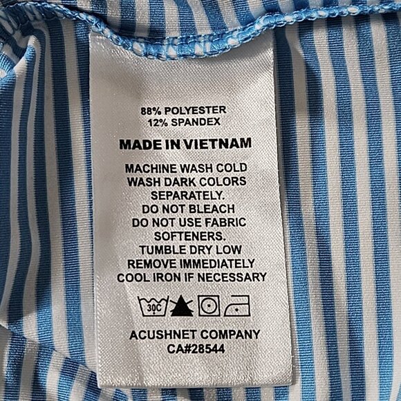 FJ FootJoy Polo Men XL Multi Striped Golf Button SS Athleisure Logo Sr Ryder Cup - Picture 13 of 15